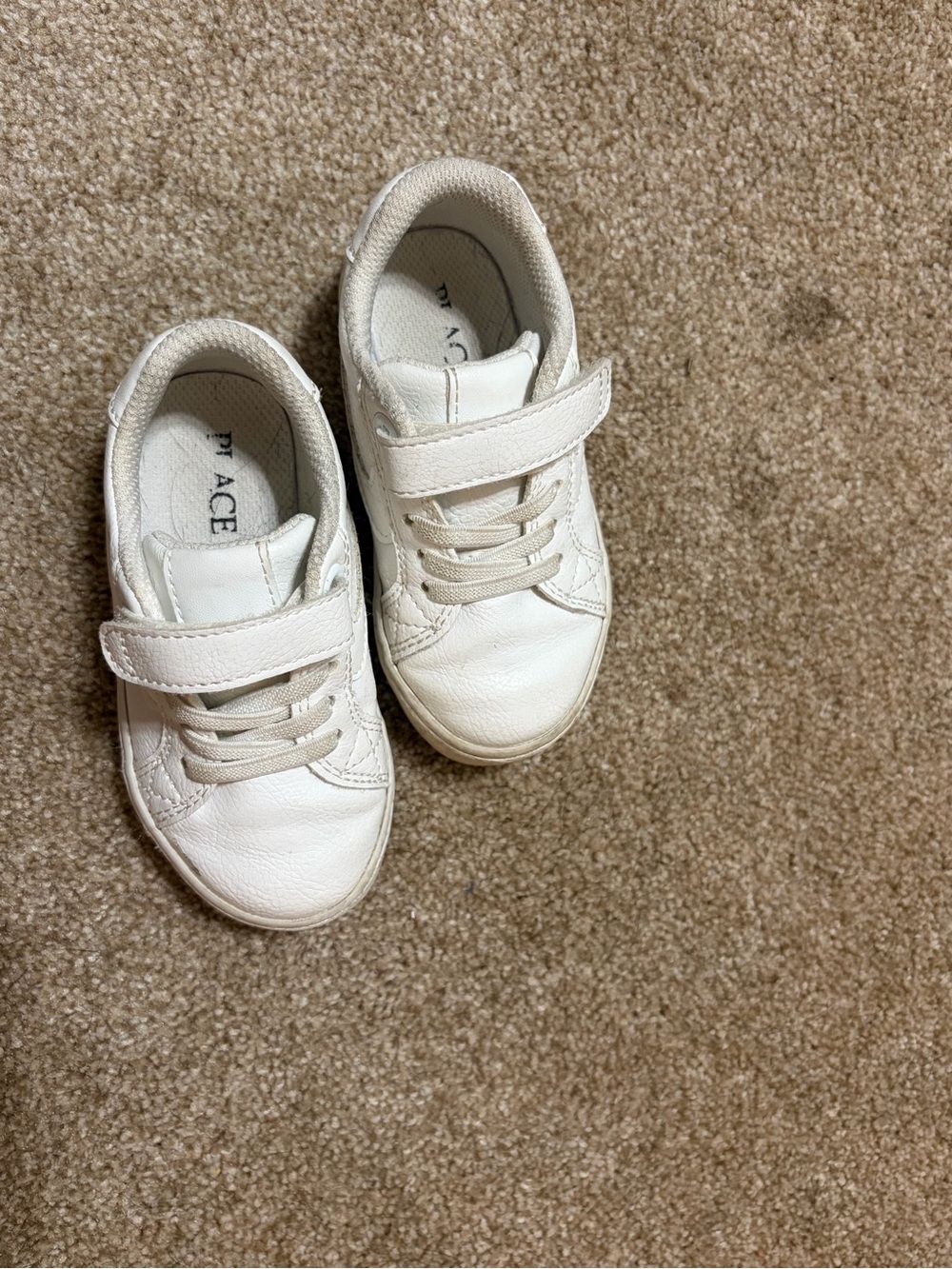 The Children's Place White Kids Velcro & Lace Sneakers